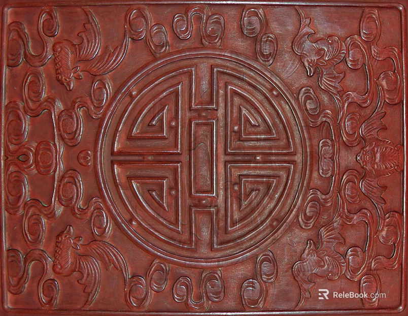wood carved cherry woodcut texture