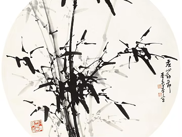 plant painting bamboo mural texture (ID:ffaeh206967)