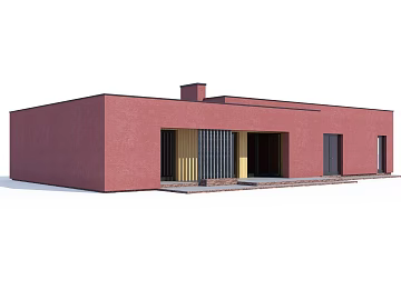 Dark red art paint modern villa exterior texture (ID:ffaeh403056)