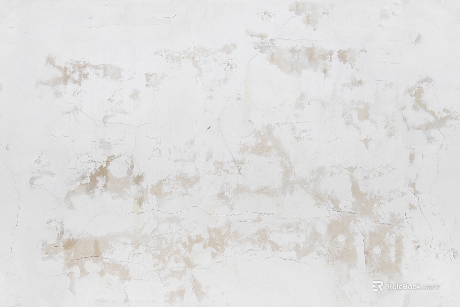 Off-white crack latex paint interior wall surface texture
