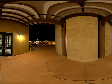 Night Building Ground Floor Hall HDR 3d model