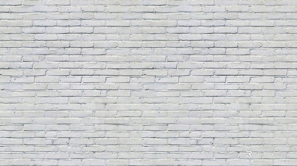 Brick wall white strip brick finish white seam texture