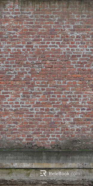 Brick wall horse teeth rub red brick wall texture