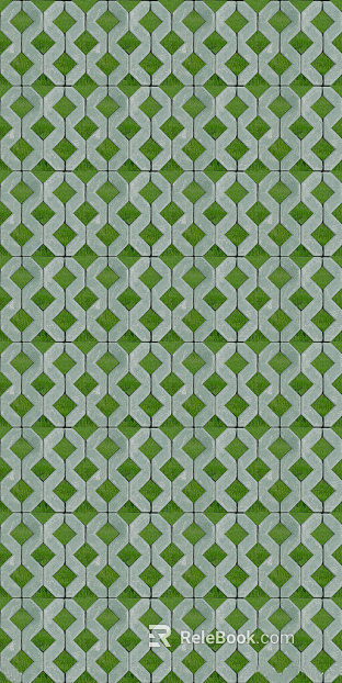 grass-planting brick texture