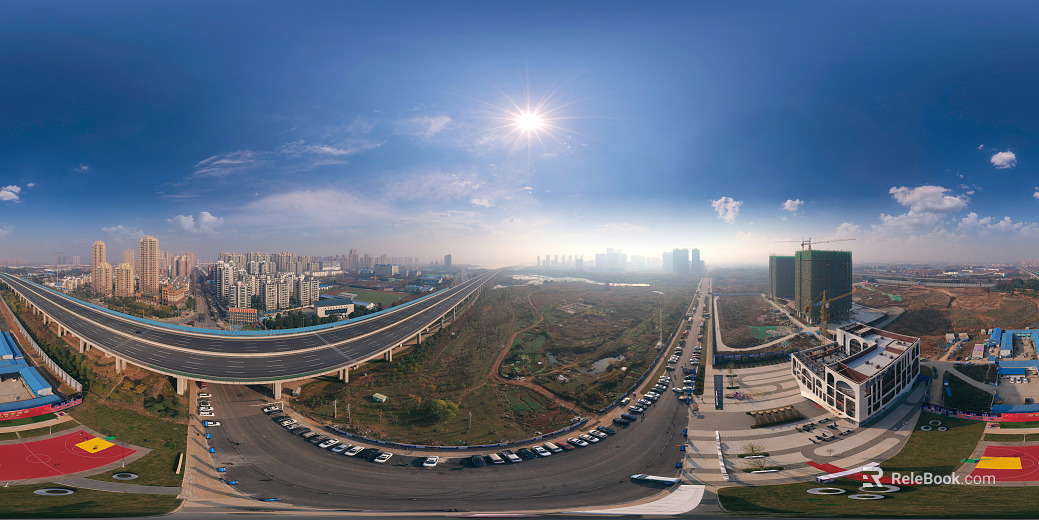 HDR Outdoor City Suburban Panorama texture