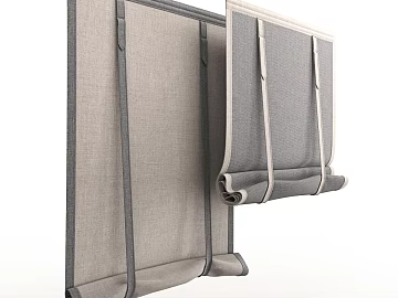 Light gray linen color roller shutter window shade texture (ID:ffaeh240656)