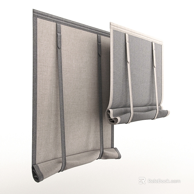 Light gray linen color roller shutter window shade texture