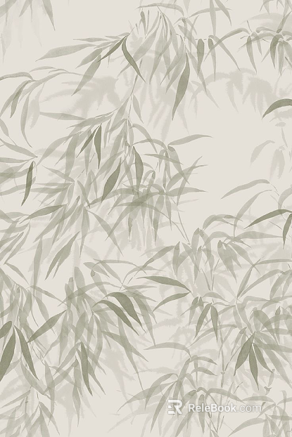 Chinese ink bamboo mural texture