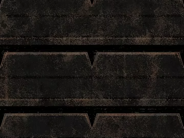 Dark gray distressed metal panel wall decoration 3d model