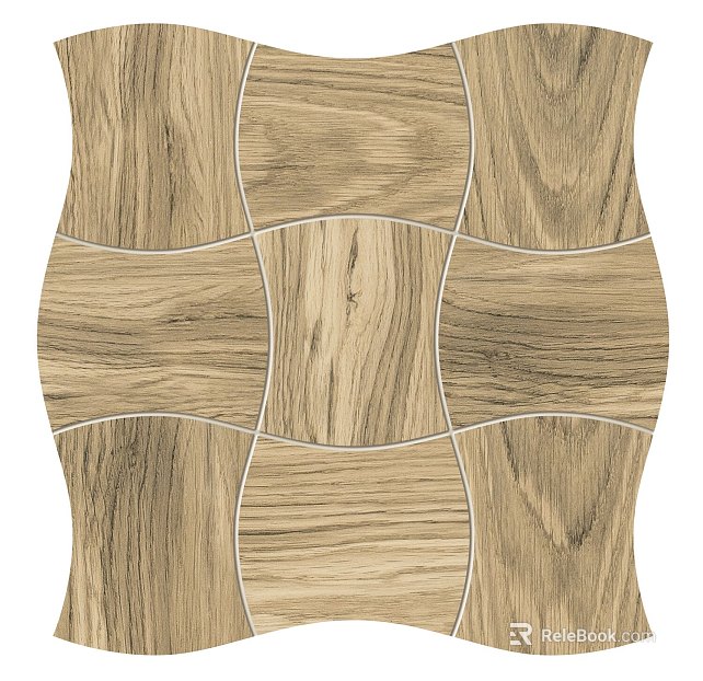 Light yellow wood grain brick kitchen floor tile texture