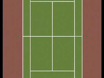 Badminton court 3d model