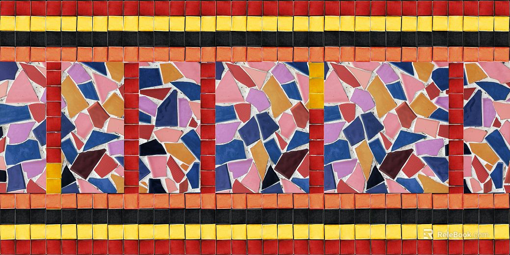 Color mosaic wall decoration texture