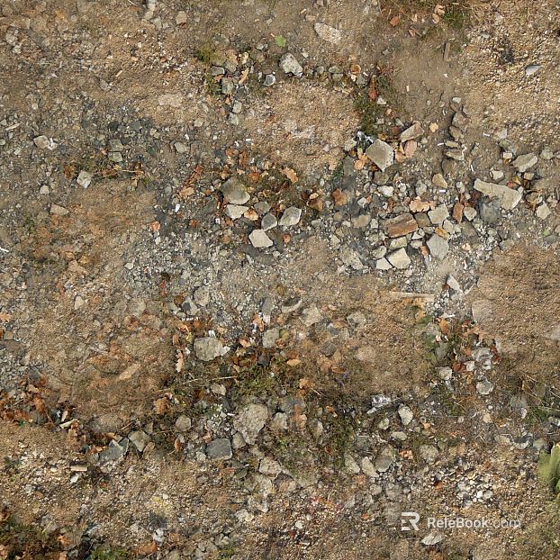 Earth ground yellow gravel texture
