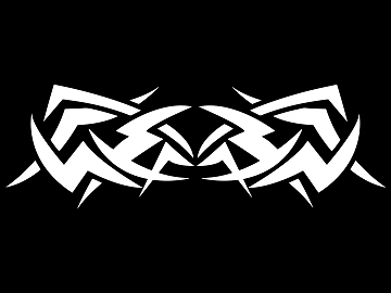 Tattoo black and white mask pattern texture pattern graphics (ID:ffach142134)