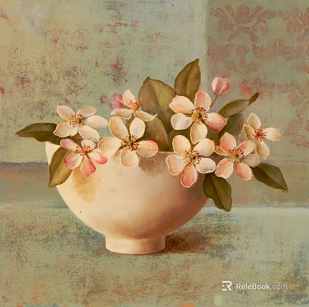Plant painting texture