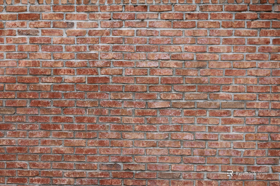 Brick wall villa facade red cultural brick texture