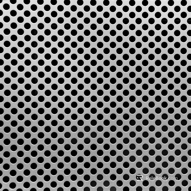 Perforated plate metal texture