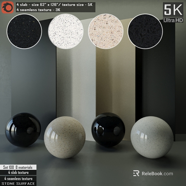 Black/white/beige quartz stone kitchen and bathroom countertops texture