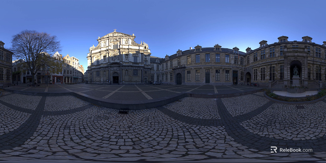 European City Street Sunny Day HDR texture