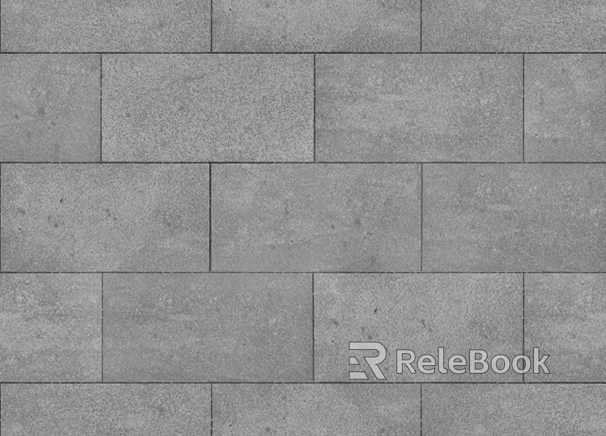 Cement brick I-word gray floor tile texture