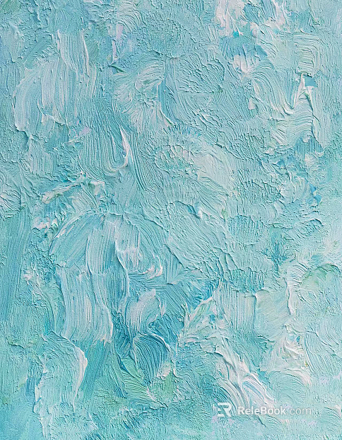 Blue abstract texture oil painting texture