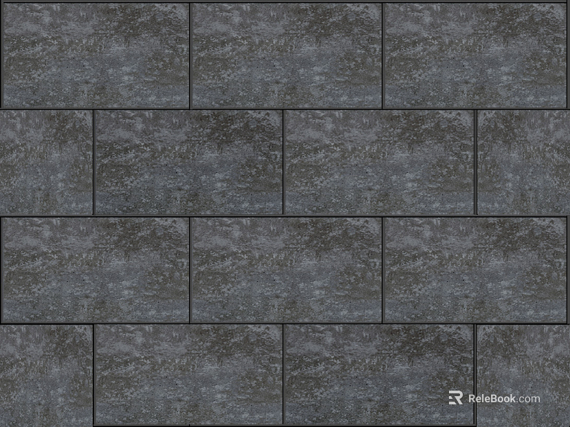 Cement brick I-type gray floor tile texture