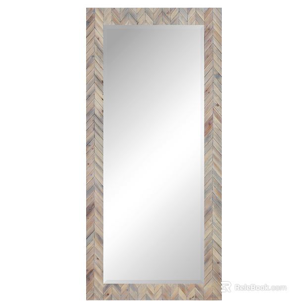 Light Log Color Herringbone Border Mirror texture