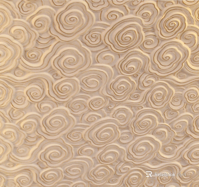 Embossed Metal Xiangyun Water Ripple texture