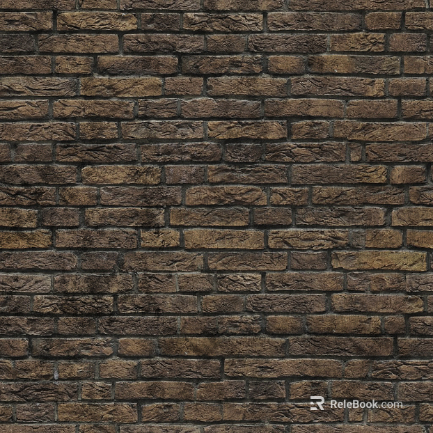 Brick wall dark exterior wall tiles seamless texture