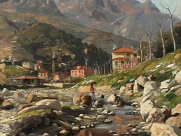 Decorative Painting Oil Painting Famous Painting Hanging Painting Drawing texture (ID:ffach303340)