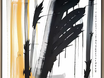 Abstract Art Hanging Paintings texture (ID:ffach037856)