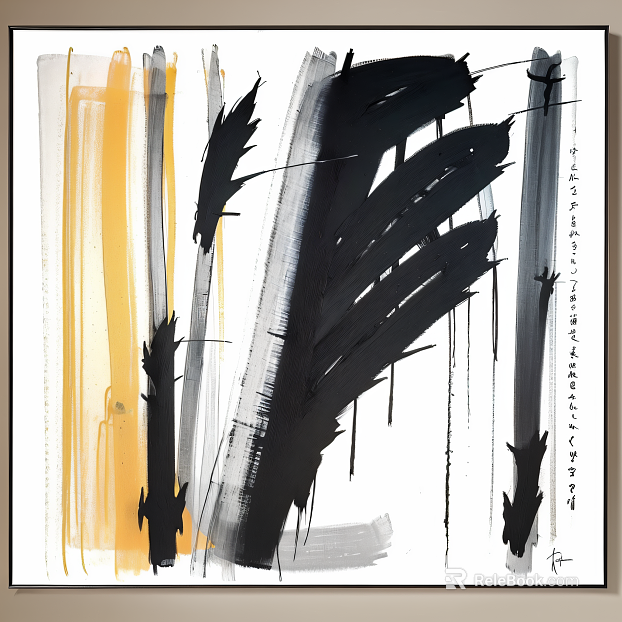 Abstract Art Hanging Paintings texture