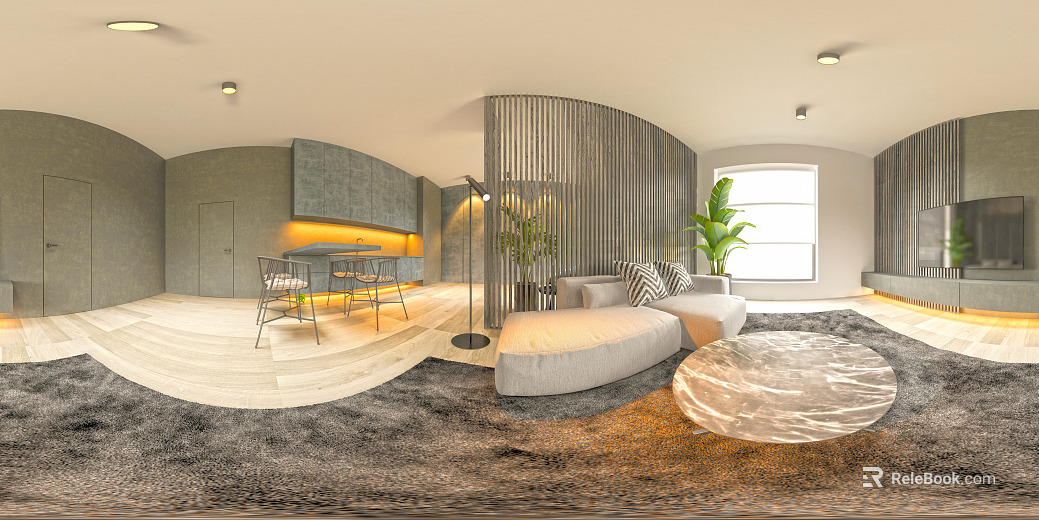 Indoor HDR Living Room Dining Room Guest Dining Room texture