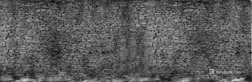 Grey rubble wall exterior wall stone texture