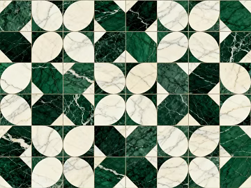 Green white stone mosaic flower pattern water cutter mosaic stone green stone mosaic texture (ID:ffaeh730227)