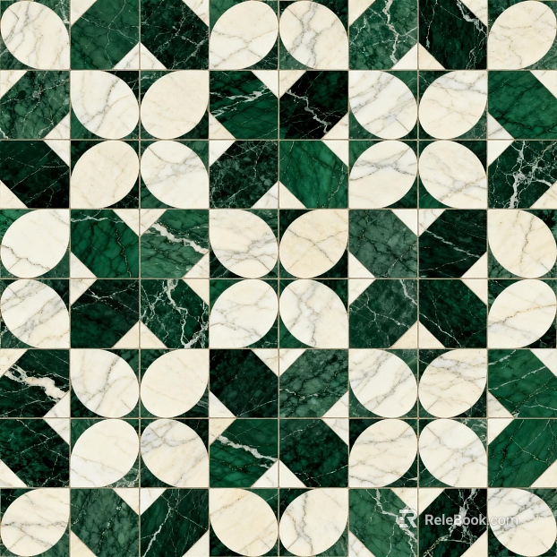 Green white stone mosaic flower pattern water cutter mosaic stone green stone mosaic texture
