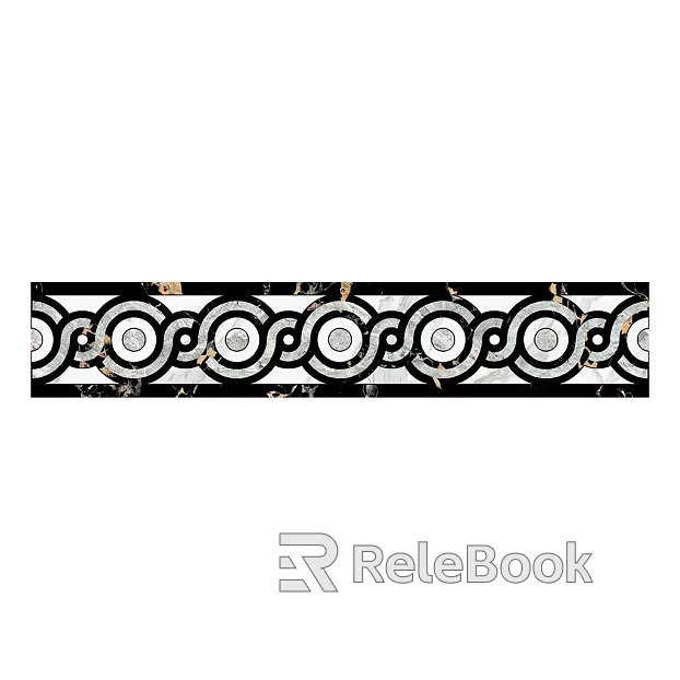 Wall line Waist line Black marble skirting line texture
