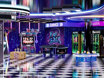 Cyberwind Game City Scene Map texture (ID:ffaeh299694)