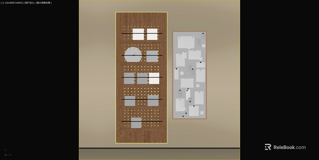 Log color hole board wall storage board texture