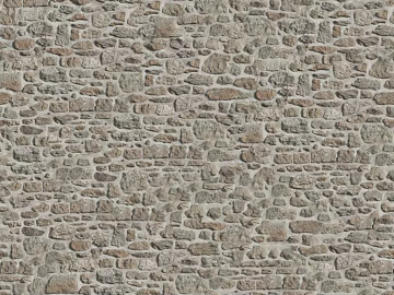 Taupe rubble wall building exterior wall 3d model