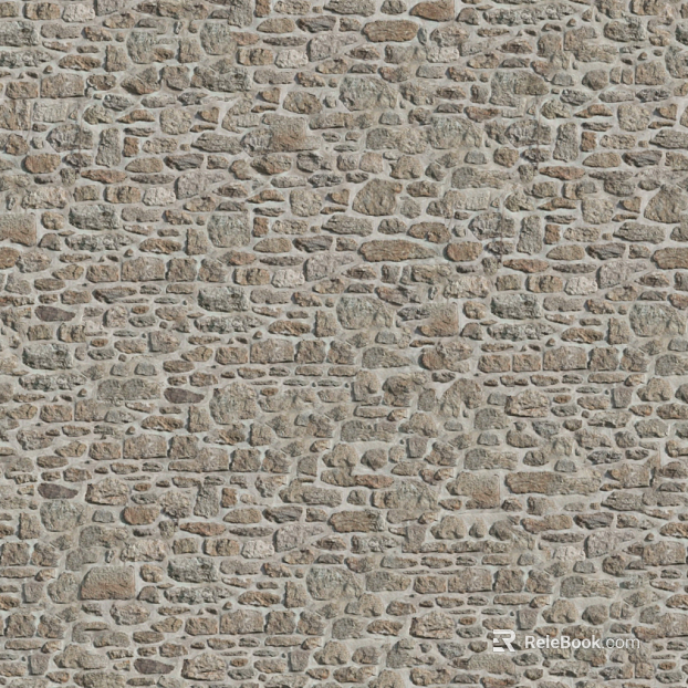 Taupe rubble wall building exterior wall texture