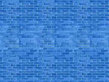 Blue brick wall, interior and exterior wall surface 3d model