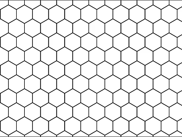 Hexagonal Brick Hexagonal Lattice Black and White texture (ID:ffaff1910)