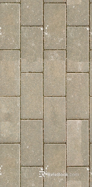 Grey permeable brick outdoor ground pavement texture