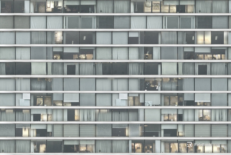 Modern gray building glass curtain wall texture