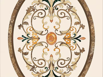 European-style Waterjet Marble Parquet 3d model