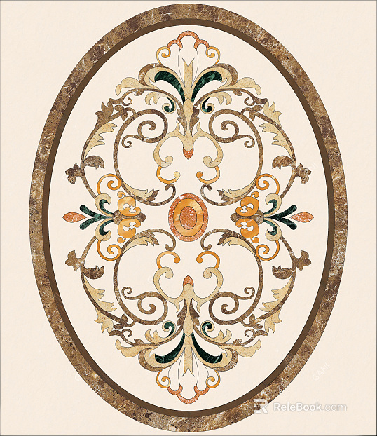 European-style Waterjet Marble Parquet texture