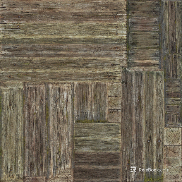 Grey brown dilapidated wood retro wind floor texture