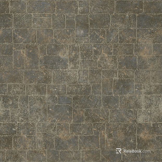 Stone-paved pavement texture