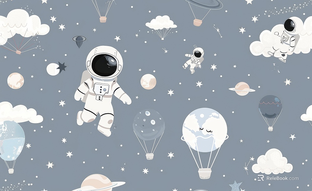 Children's Room Cartoon Wallpaper Mural texture